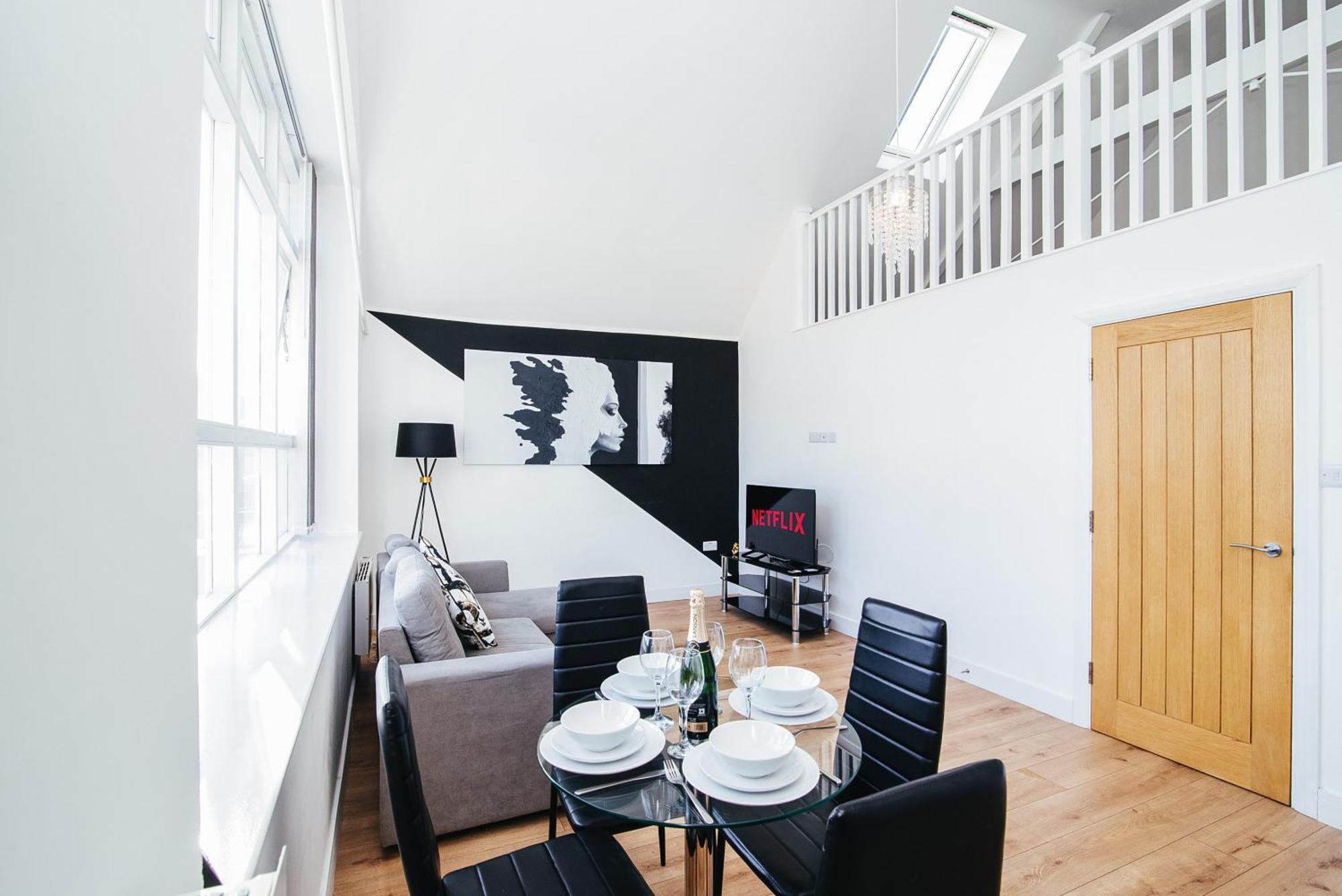 Apartamento Modern Luxury 1 Bed - Town Centre - Near Airport & Train Station Luton (Bedfordshire)